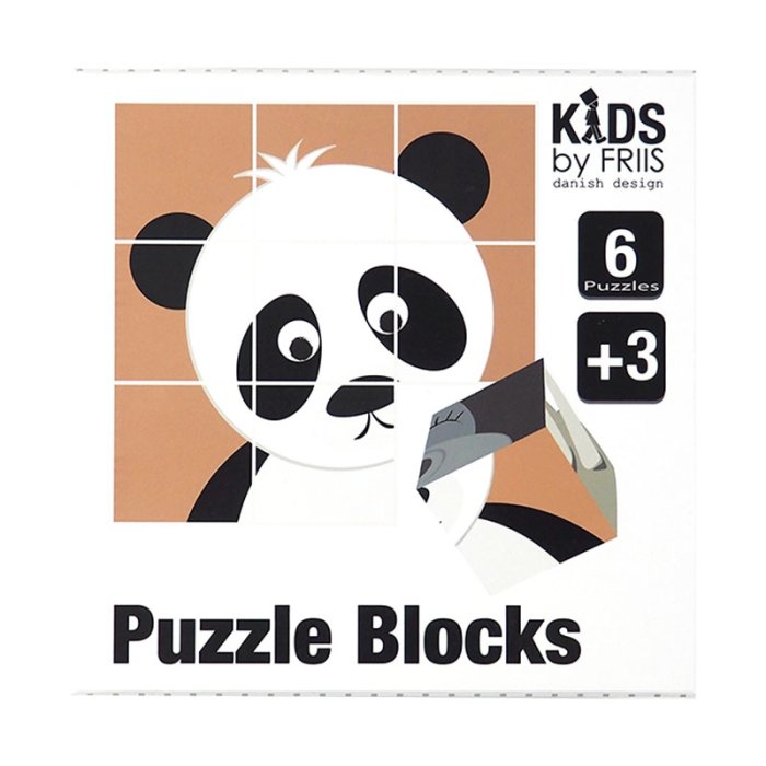 KIDS by FRIIS - Klodser m. 6 puslespil - Noahs Ark