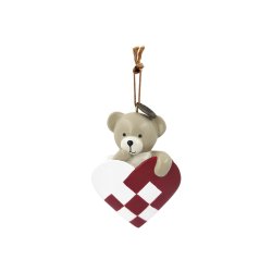 KIDS by FRIIS Oph�ng Flettet Hjerte m/ Beige Bamse