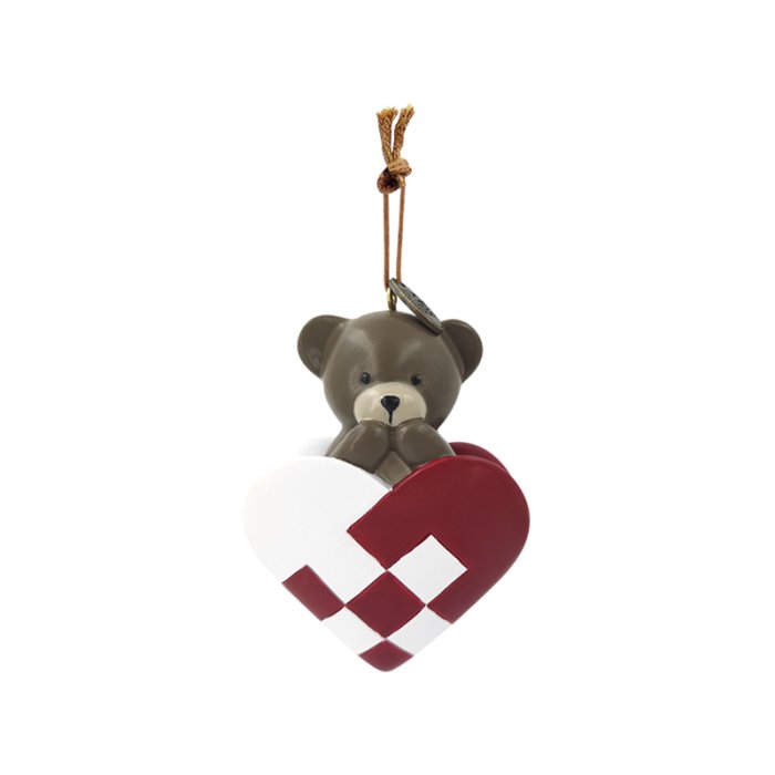 KIDS by FRIIS Oph�ng Flettet Hjerte m/ Brun Bamse