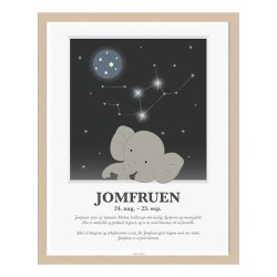 KIDS by FRIIS plakat med stjernetegn