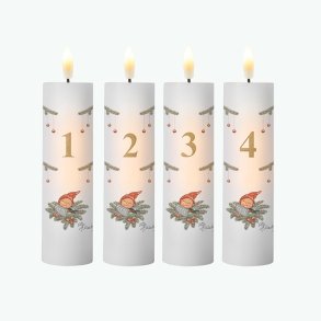 Klarborg LED Adventslys Nissen og R�dk�lken