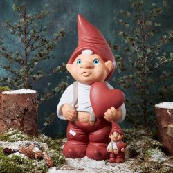 Klarborg Nissen Store Martin Med Hjerte - 80 cm