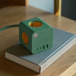 Kreafunk Ampie Multistik m/ Ledning Nordic Green