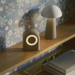 Kreafunk Ivy Vkkeur m/ Bluetooth Hjtaler &amp; Wake-up Light Ivory Sand