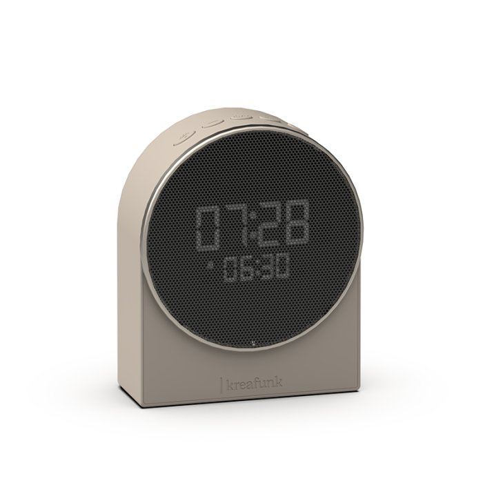 Kreafunk Ivy Vkkeur m/ Bluetooth Hjtaler &amp; Wake-up Light Ivory Sand