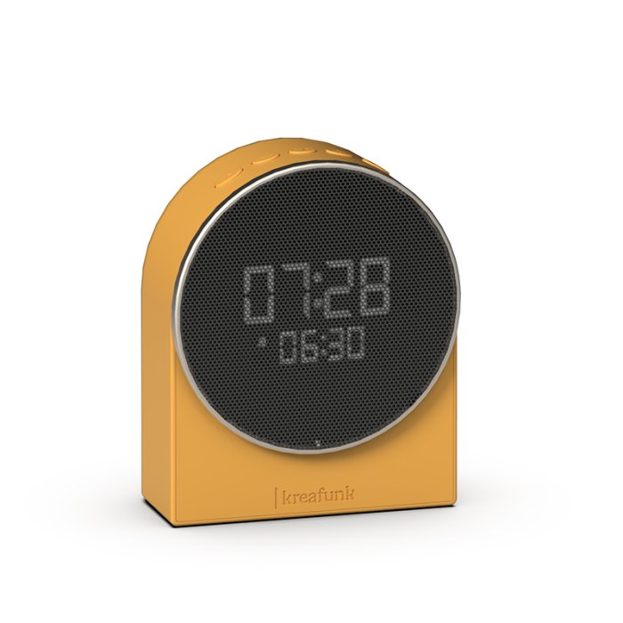 Kreafunk Ivy Vkkeur m/ Bluetooth Hjtaler &amp; Wake-up Light Mango Burst