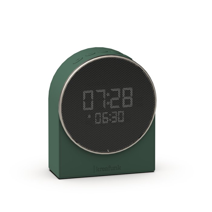 Kreafunk Ivy Vkkeur m/ Bluetooth Hjtaler &amp; Wake-up Light Nordic Green