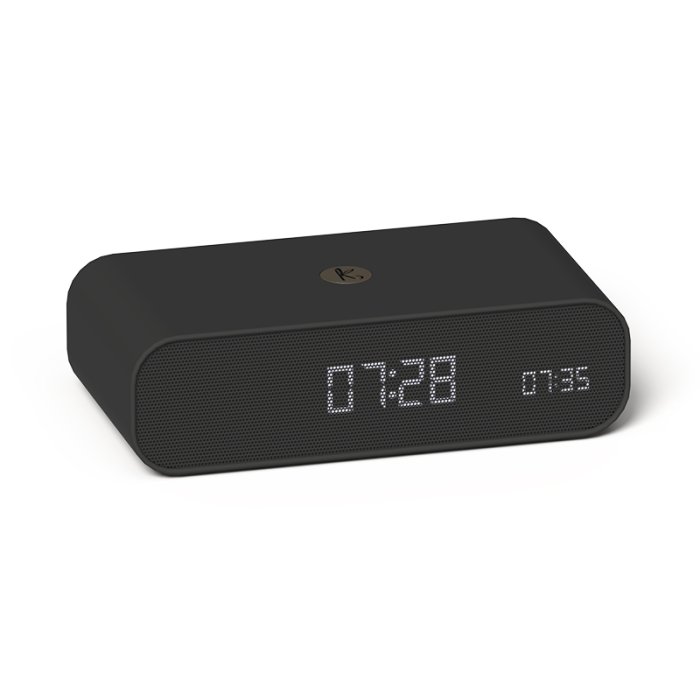 Kreafunk Wakie Vkkeur m/ Bluetooth Hjtaler &amp; Trdls Oplader Sort