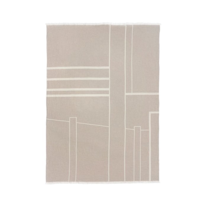 Kristina Dam Studio Architecture Plaid - Off-White/Beige Melange