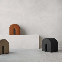 Kristina Dam Curved Puf - Sort