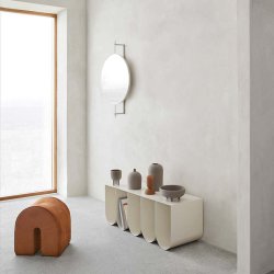 Kristina Dam Roterende Spejl - Beige