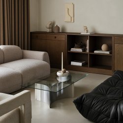 Kristina Dam Studio Curated Sofabord B�rstet St�l