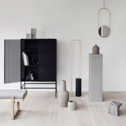 Kristina Dam Grid Skab - Sort