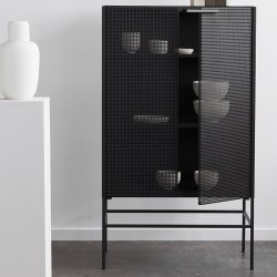 Kristina Dam Grid Skab - Sort