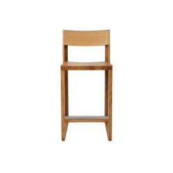 Kristina Dam Studio Outline Barstol 65cm Lakeret Eg/Aluminium