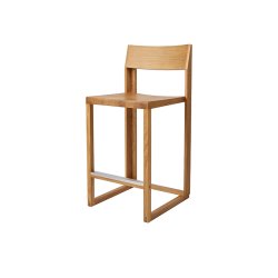 Kristina Dam Studio Outline Barstol 65cm Lakeret Eg/Aluminium