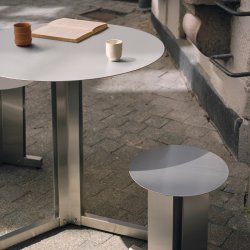 Kristina Dam Studio Split Caf�bord �74cm Rustfrit St�l