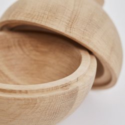 Kristina Dam Studio Wooden Sphere Lgkrukke - Eg
