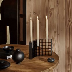 Kristina Dam Studio Wooden Sphere Lgkrukke - Sort