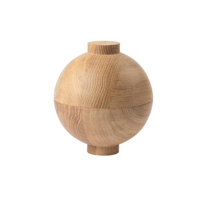 Kristina Dam Studio XL Wooden Sphere Lgkrukke - Eg