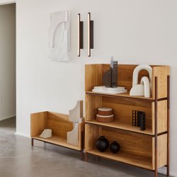 Kristina Dam Studio XL Wooden Sphere Lgkrukke - Sort