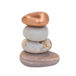 Kristina Dam Studio Rock Pile Skulptur - St af 4 - Jord