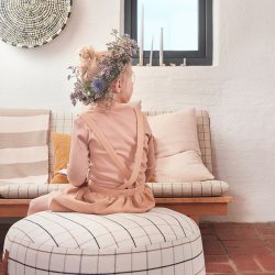 OYOY Grid Stor Puf - Offwhite 