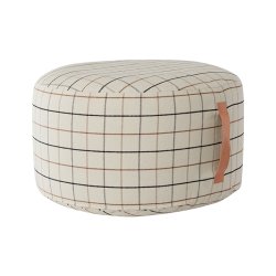 OYOY Grid Stor Puf - Offwhite 