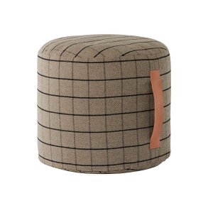 OYOY Grid Lille Puf - Clay