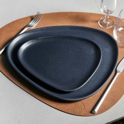 LindDNA Curve Stoneware - Lille Tallerken - Sort
