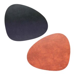 LindDNA - Dkkeserviet - Curve - Large - Double - Bull Cognac / Bull Sort