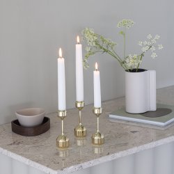 LindDNA Silhouette 120 Lysestage Guldbelagt