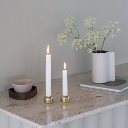 LindDNA Silhouette 34 Lysestage 2 stk. Guldbelagt