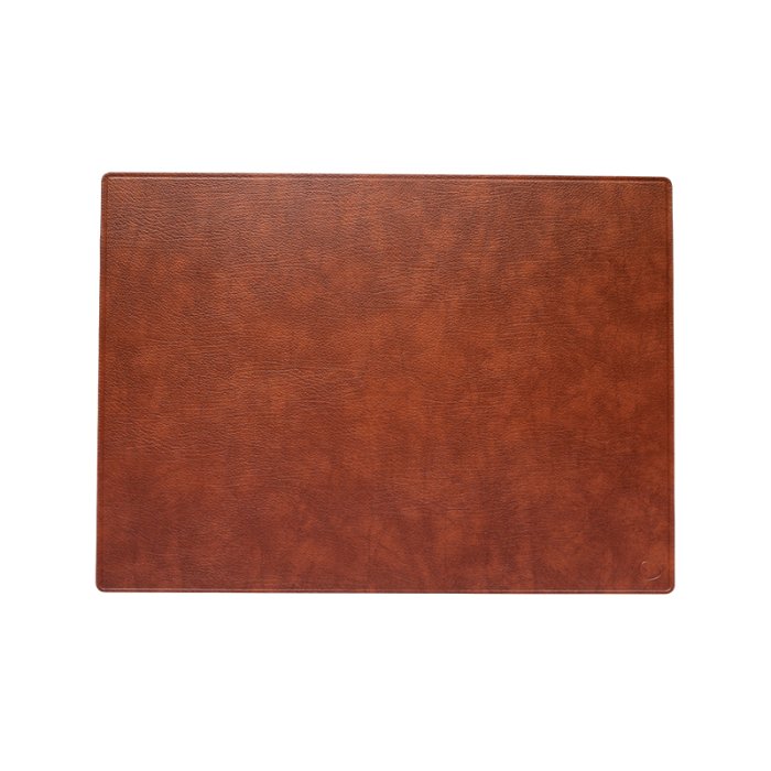 LindDNA Skrivebordsunderlag Square XL Bull Cognac
