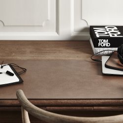 LindDNA Skrivebordsunderlag Square XL Bull Natur