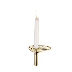 LindDNA Lind Curve Flower Lysestage Dekoration - Forgyldt