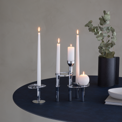 LindDNA Lind Curve Flower Lysestage Dekoration - Krom 