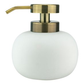 Mette Ditmer LOTUS Sbedispenser Lav - Hvid/Messing