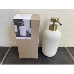 LOTUS Sbedispenser Hj - Hvid/Messing - 2-SORTERING