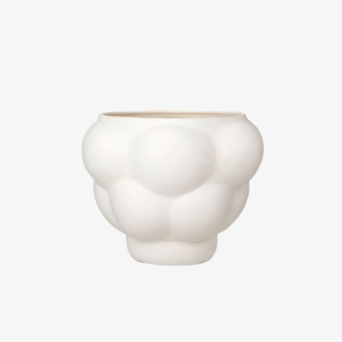 LOUISE ROE Ceramic Balloon Bowl 05 - Raw White