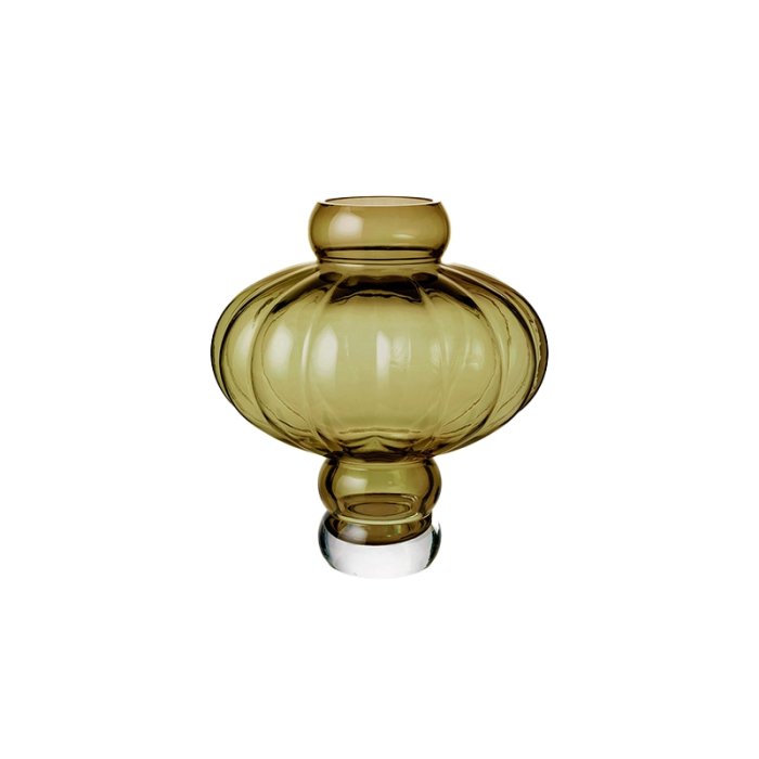 LOUISE ROE Balloon Vase 02 - Olive