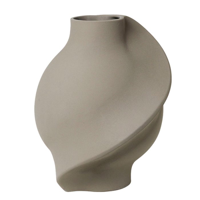 LOUISE ROE Pirout Vase 02 - Sanded Grey