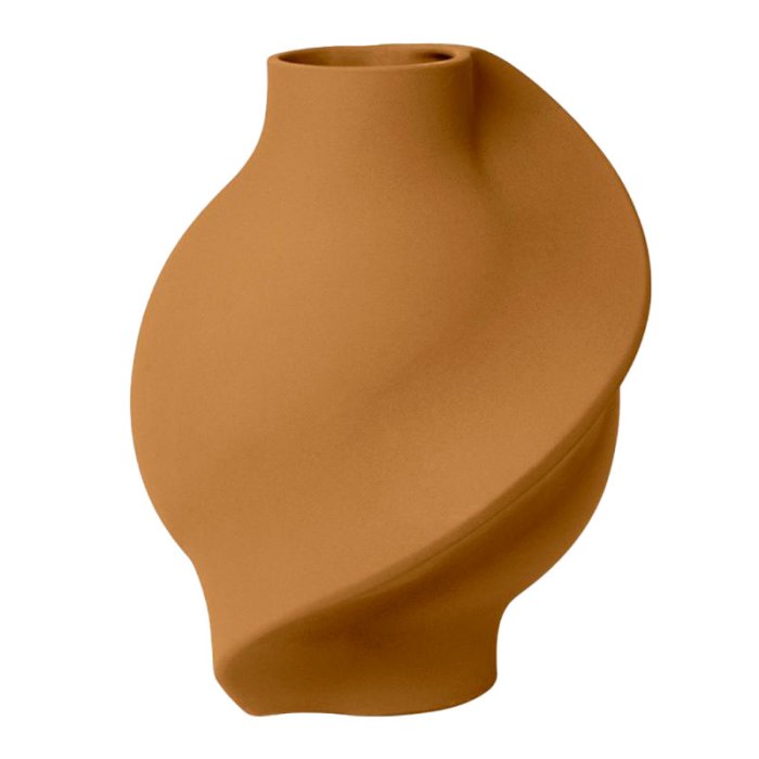 LOUISE ROE Ceramic Pirout Vase 02 - Sanded Ocker