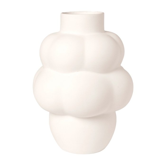 LOUISE ROE Ceramic Balloon Vase 04 - Raw White