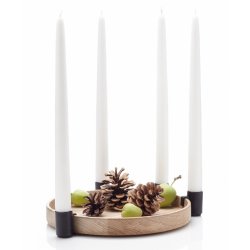 Applicata LUNA Lysestage m. bakke - Eg, Sort - Lille