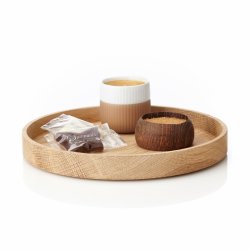 Applicata LUNA Lysestage m. bakke - Eg, Sort - Lille