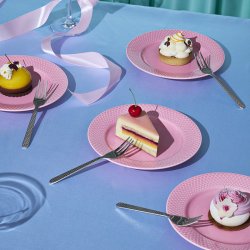 Lyngby Porcel�n Rhombe Kagegaffel 4 stk. St�l