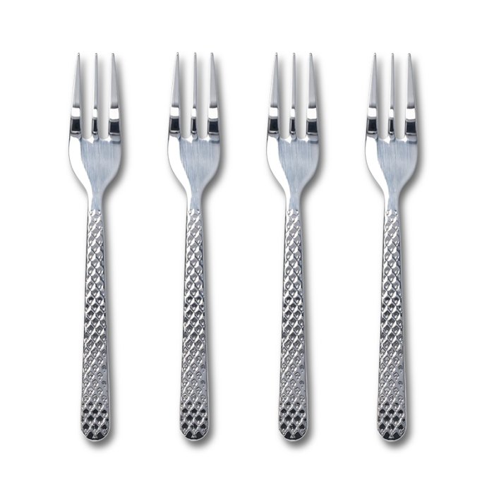 Lyngby Porcel�n Rhombe Kagegaffel 4 stk. St�l