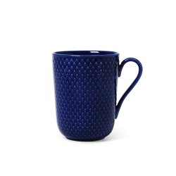 Lyngby Porceln - Rhombe Color Krus m. Hank - Mrk Bl