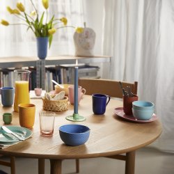 Lyngby Porceln - Rhombe Color Krus m. Hank - Rosa